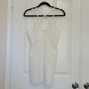White bodycon dress